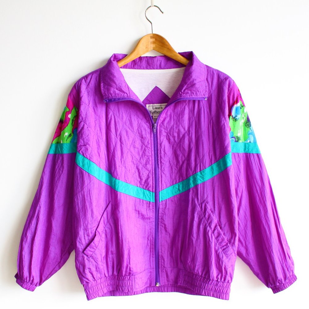 Vintage 90's Laura Katherine Pink Windbreaker
